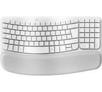Logitech Wave Keys per Mac Tastiera QWERTY Bluetooth per casa/ufficio bianco francese - Nouvo