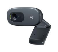 Logitech c270 webcam hd, hd 720p/30fps, videochiamate hd widescreen, correzione automatica luminosità, microfono riduzione del rumore, skype, facetime, hangouts, webex,pc/mac/tablet/chromebook