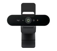 Logitech Brio 4K Webcam for Business, accesso biometrico con Windows Hello, correzione automatica dell'illuminazione, cancellazione del rumore, Works with Microsoft Teams, Zoom, Google Meet, PC/Mac