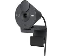 Logitech - Webcam Brio 300 1920x1080p USB-C con otturatore privacy, correzione automatica della luce - Grafite (rinnovata)