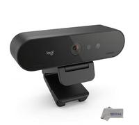 LogiTech Webcam Brio 4K Ultra HD PRO Business Webcam - Microfono con cancellazione del rumore, 4K/30fps, otturatore privacy, luce destra con HDR e supporto Windows Hello - Compatibile con Windows,