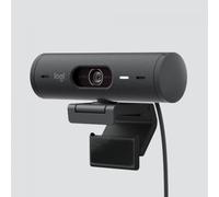Logitech Webcam Full HD Correzione Luce Show Mode Microfono Riduzione del Rumore Cavo USB-C colore Grafite - Brio 500