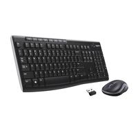 Logitech Wireless Combo MK270 tastiera Mouse incluso RF Wireless QWERTY US International Nero, Argento