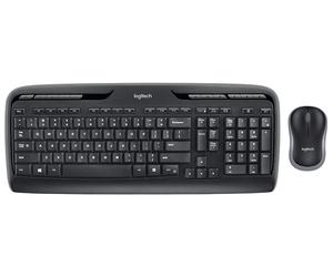 Logitech Wireless Combo MK330 tastiera Mouse inclusa Casa USB QWERTY Inglese britannico Nero - Nouvo