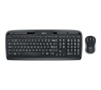 Logitech Wireless Combo MK330 tastiera Mouse incluso USB QWERTY Spagnolo Nero, Grigio NEW