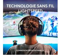 Logitech G Logitech G435 LIGHTSPEED Cuffie Gaming Wireless Bluetooth - Cuffie Over Ear Leggere, Microfoni Integrati, Batteria da 18 Ore, Compatibile con Dolby Atmos, PC, PS4, PS5, Smartphone. Nero