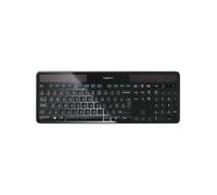 Logitech Wireless Solar Keyboard K750 tastiera RF Wireless QWERTY Inglese Nero (Logitech Wireless Solar Keyboard K750 920-00292