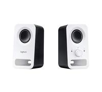 Logitech Z150 Altoparlanti Stereo Multimediali Compatti, Ingresso Audio da 3.5 mm, Controlli Integrati, Jack Per Cuffie, Presa EU/IT, Computer/Smartphone/Tablet/Lettore Musicale, Bianco (Neve)