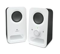 Logitech Z150 Altoparlanti Stereo Multimediali Compatti, Ingresso Audio da 3.5 mm, Controlli Integrati, Jack Per Cuffie, Presa EU/IT, Computer/Smartphone/Tablet/Lettore Musicale, Bianco (Neve)