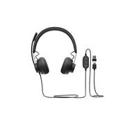 LOGITECH CUFFIE STEREO ZONE WIRED USB CON MICROFONO OMNIDIREZIONALE, LUNGHEZZA CAVO 190CM, COLORE GRAFITE