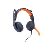 Logitech Zone Learn Auricolare Cablato A Padiglione Studio Blu, Arancione