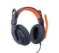 Logitech Zone Learn, cuffia con cavo e microfono per studenti, comoda e regolabile per adattarsi alle dimensioni della testa dei bambini, USB-C, per Windows/macOS/iPadOS/Android/Mobile - Over-Ear, Blu