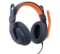 Logitech Zone Learn, cuffia con cavo e microfono per studenti, comoda e regolabile per adattarsi alle dimensioni della testa dei bambini, USB-C, per Windows/macOS/iPadOS/Android/Mobile - Over-Ear, Blu