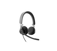 LOGITECH CUFFIE STEREO ZONE WIRED USB CON MICROFONO OMNIDIREZIONALE, LUNGHEZZA CAVO 190CM, COLORE GRAFITE