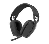 Logitech Zone Vibe 100 Cuffie Wireless Over-Ear Leggere con Microfono con Eliminazione del Rumore, Auricolare Bluetooth Multipoint, Compatibile con Teams, Google Meet, Zoom, Mac/PC - Grigio