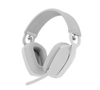 Logitech Zone Vibe 100 Cuffie Wireless Over-Ear Leggere | Cancellazione Rumore, Auricolare Bluetooth Multipoint, Compatibile con Teams, Google Meet, Zoom, Mac/PC - Bianco