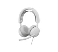 LOGITECH Zone Wired 2 - Cancellazione attiva del rumore, Microfono integrato CUFFIE, Bianco
