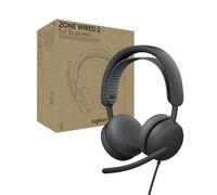 Logitech Zone Wired 2 for Business: Cuffia con microfono USB con ANC in Grafite