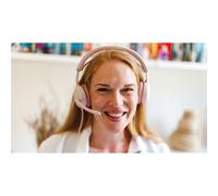 Logitech Zone Wired 2 Headset Rose Cuffia Stereo 20 KHz 981-001620