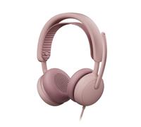 Logitech Zone Wired 2 for Business: Cuffia con microfono USB con ANC in Rosa