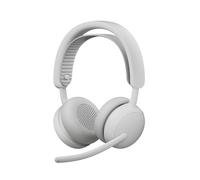 Logitech Zone Wireless 2 ES - Cuffia con microfono wireless con cancellazione del rumore e ANC ibrida adattiva, Bluetooth - Bianco
