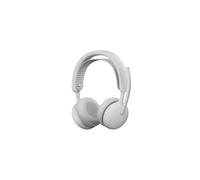 Logitech Zone Wireless 2 ES Cuffie wireless doppie per uso aziendale con ANC ibrido adattivo | certificate per Microsoft Teams | grigio-bianco