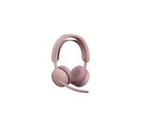 Logitech Zone Wireless 2 ES Per le aziende - cuffie wireless doppie con ANC ibrido adattivo | certificate per Microsoft Teams | Rosa