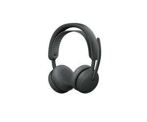 Logitech Zone Wireless 2 ES Teams Cuffie business wireless con ANC ibrido adattivo e microfoni ottimizzati per l'intelligenza artificiale per un