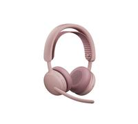 Logitech Zone Wireless 2 ES Teams Rosa con ricevitore Cuffie business wireless con ANC ibrido adattivo e microfoni ottimizzati per l'intelligenza