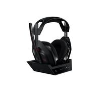 Logitech G Astro A50 Cuffia con microfono gaming wireless LIGHTSPEED + base di ricarica (Gen 5), PRO-G GRAPHENE, passaggio fra 3 sistemi, USB-C per Xbox, PS5, PC/Mac, Nintendo Switch, Bluetooth - Nero