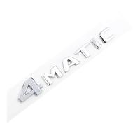 Logo 3D ABS 4MATIC Emblema distintivo for bagagliaio di un'auto compatibile con Mercedes AMG ECS GLC GLA GLS CLA W204 W205 W212 X156 4 accessori adesivi Matic (Color : Chrome 17-23)