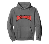 Logo a Fumetti con Testo Rosso Classico Flash Gordon Felpa con Cappuccio