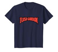 Logo a Fumetti Flash Gordon Classic Red Text per Bambini Maglietta