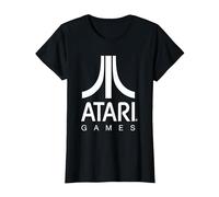 Logo Atari Games Maglietta, Donna, Nero, L