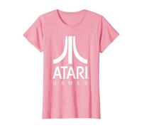 Logo Atari Games Maglietta, Donna, Rosa, L