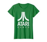 Logo Atari Games Maglietta, Donna, Verde Mela, L