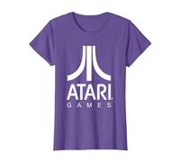 Logo Atari Games Maglietta, Donna, Viola mélange, XL