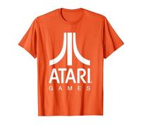 Logo Atari Games Maglietta, Uomo, Arancio, XXL