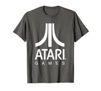 Logo Atari Games Maglietta, Uomo, Asfalto, L