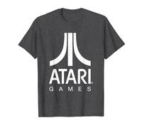 Logo Atari Games Maglietta, Uomo, Grigio Scuro, M