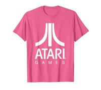 Logo Atari Games Maglietta, Uomo, Rosa mélange, XXL