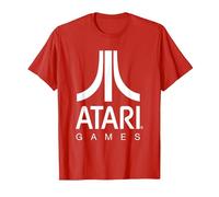 Logo Atari Games Maglietta, Uomo, Rosso, L