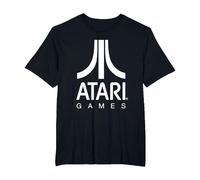 Logo Atari Games Maglietta, Uomo Taglie Grandi, Nero, 2X Tall