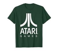 Logo Atari Games Maglietta, Uomo, Verde Foresta, M