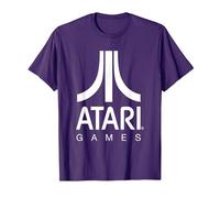 Logo Atari Games Maglietta, Uomo, Viola, M