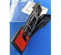Logo Audi RS3 8Y Calandra Support A3 S3 Badge Original Nero Lucido Nuovo