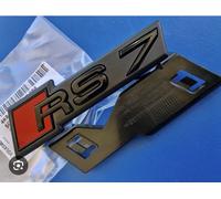 Logo Audi RS7 Nero Griglia A7 S7 Emblema Originale 4K8853736CT94 OEM + Supporto