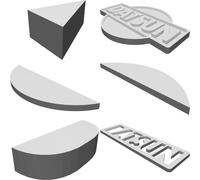 Logo Badge Datsun Emblema Multi-Parte Multi-Colore Kit Stampato 3D