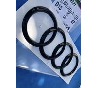 Logo Badge Emblema Nero Anelli Audi Cofano Q7 SQ7 RsQ7 II 2015 Originale