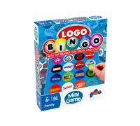 LOGO Bingo Mini Game, Fast Paced Family Bingo Board Game with Iconic Brands and